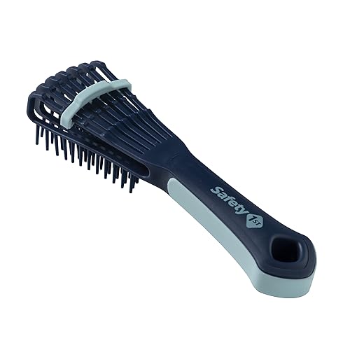 Safety 1st Cepillo desenredante de cierres universales, la diapositiva ajusta el ancho de las cerdas para cepillar suavemente todo tipo de cabello,