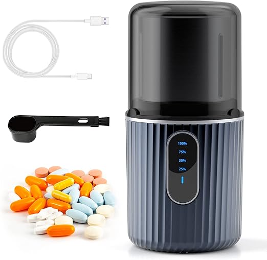 Cordless Electric Pill Crusher Grinder Pulverizer Grind