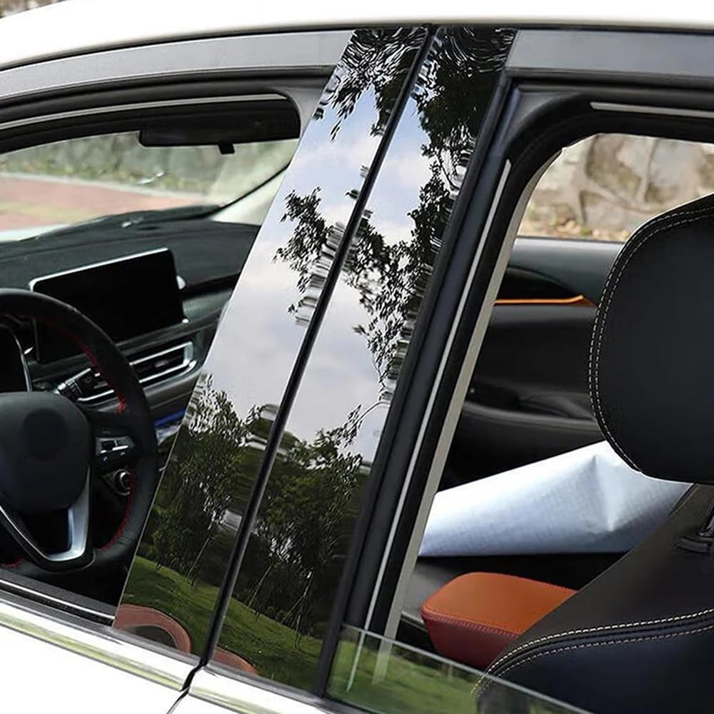 Zestaw listew drzwiowych i okiennych do Chrysler 300 (2011-2020) 6-częściowy czarny z naklejkami