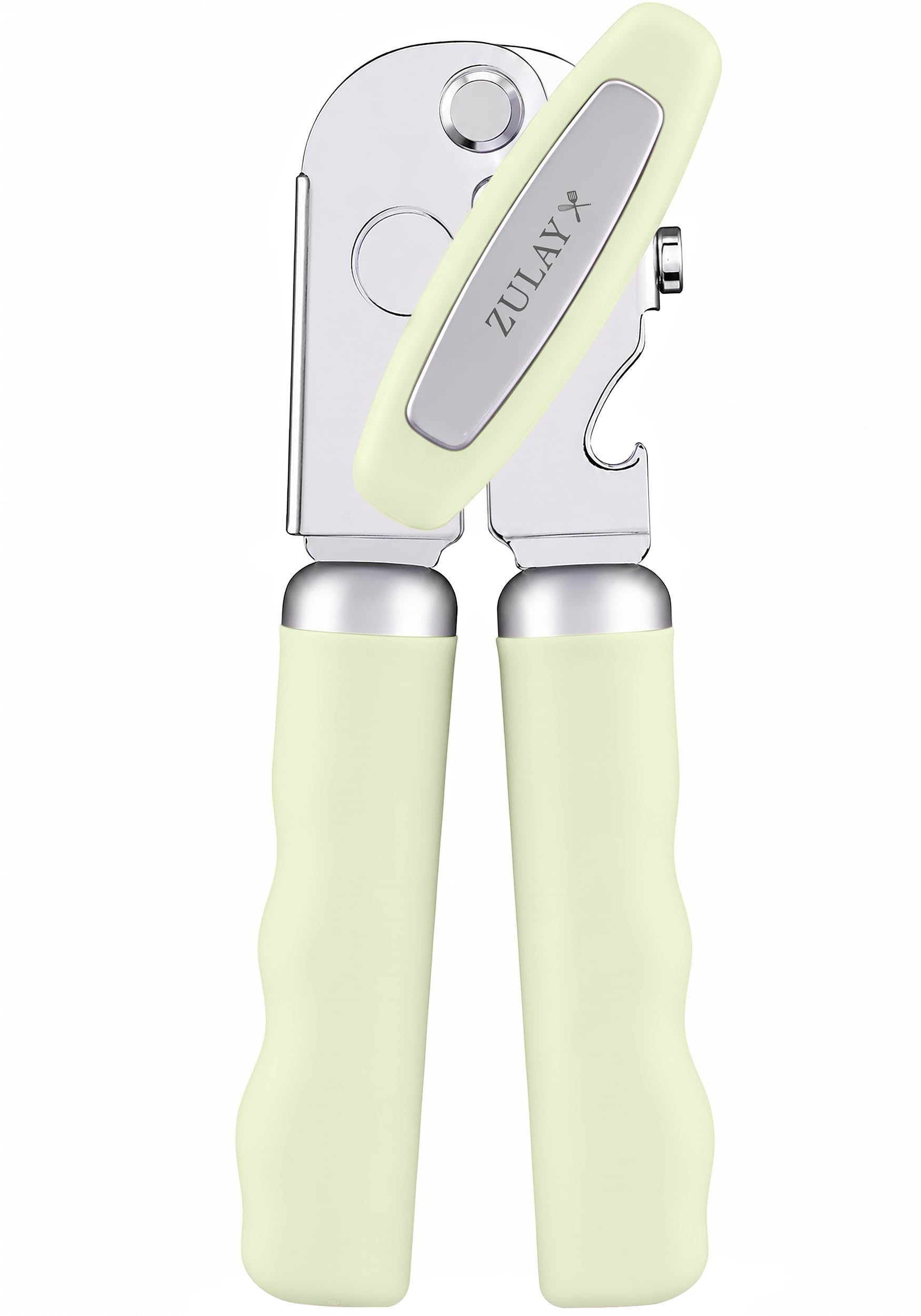 Zulay Kitchen Stainless Steel Swing Open Manual Can Opener Comfortable Grip