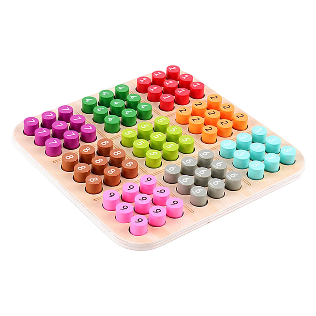 Sudoku Infantil de Madera 1 Set Juego Educativo para Niños