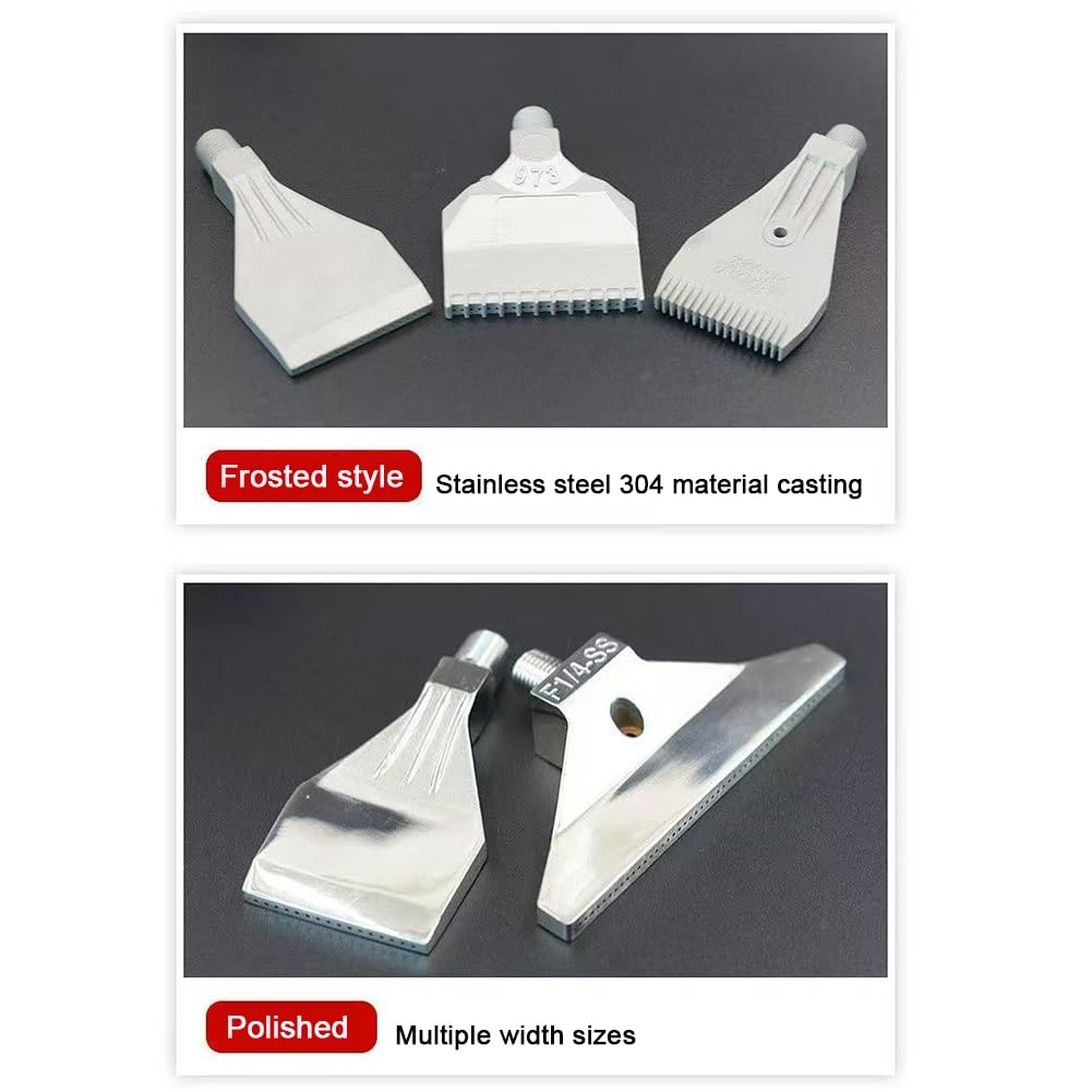 Linea maschile G1/4, tintinnio per ugello del serbatoio in acciaio inossidabile inossidabile 8-16 fori, soffiatore, argento aria compresso 8-hole aluminum alloy material 5 pezzi