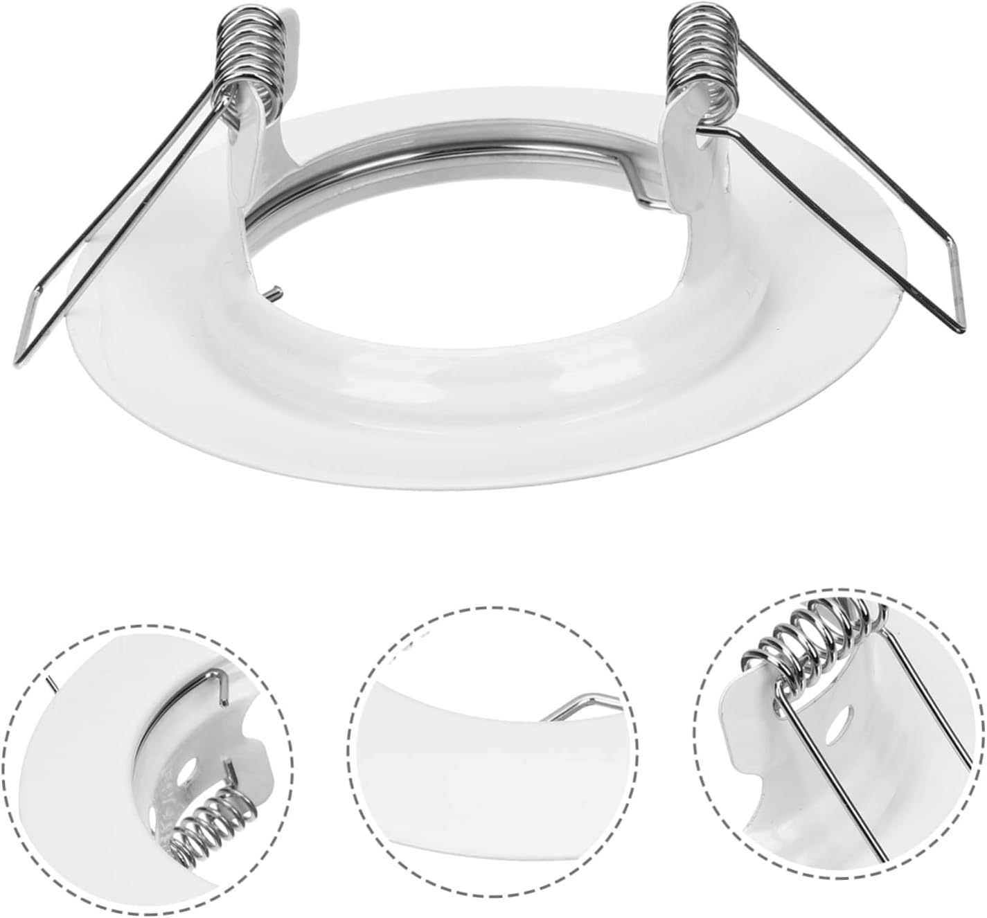 Vaguelly 2pcs Decorative Recessed Light Trim for Plaster Mounting Ceiling Fixture for Home Commercial Use Create Comfortable Atmosphere