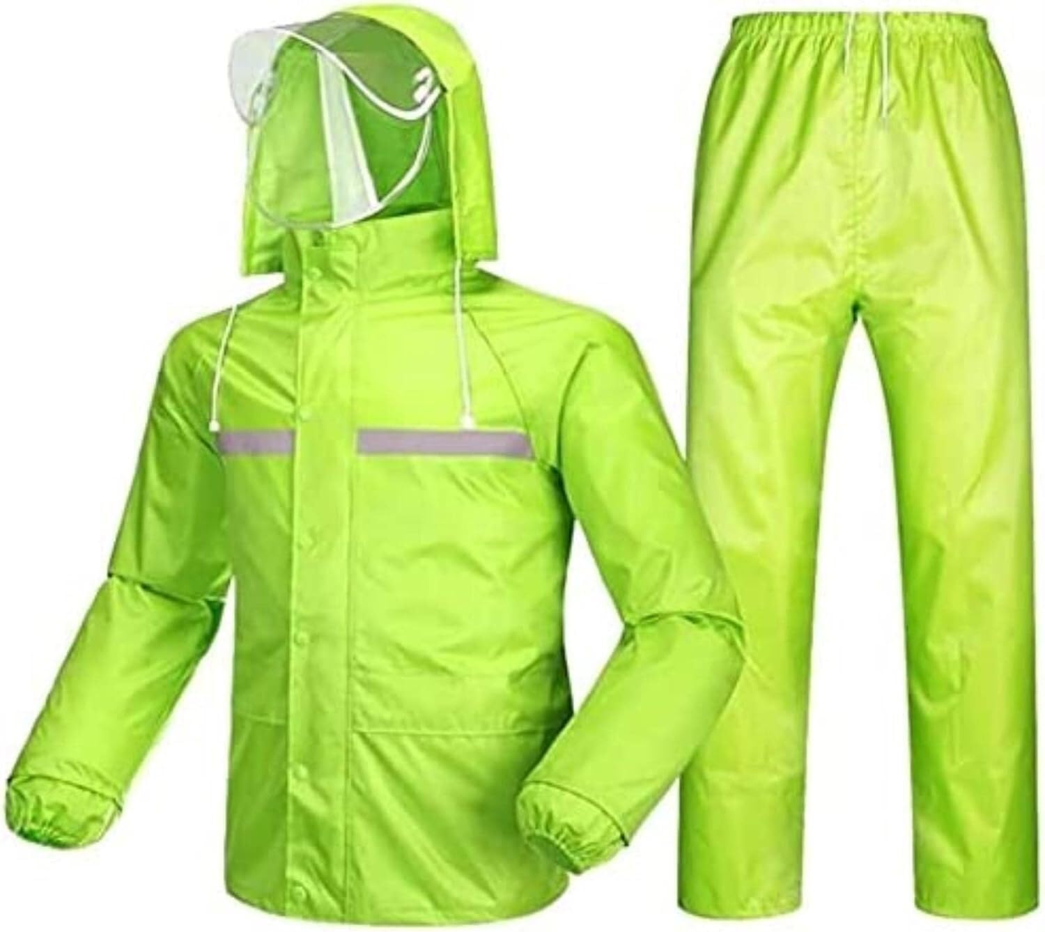 Impermeabile da Lavoro Giacca Mackintosh Uomo E Donna Giacca Mackintosh Uomo E Donna Pantaloni Tuta Alta visibilità Mackintosh con Cappuccio Abbigliamento da Lavoro(S)