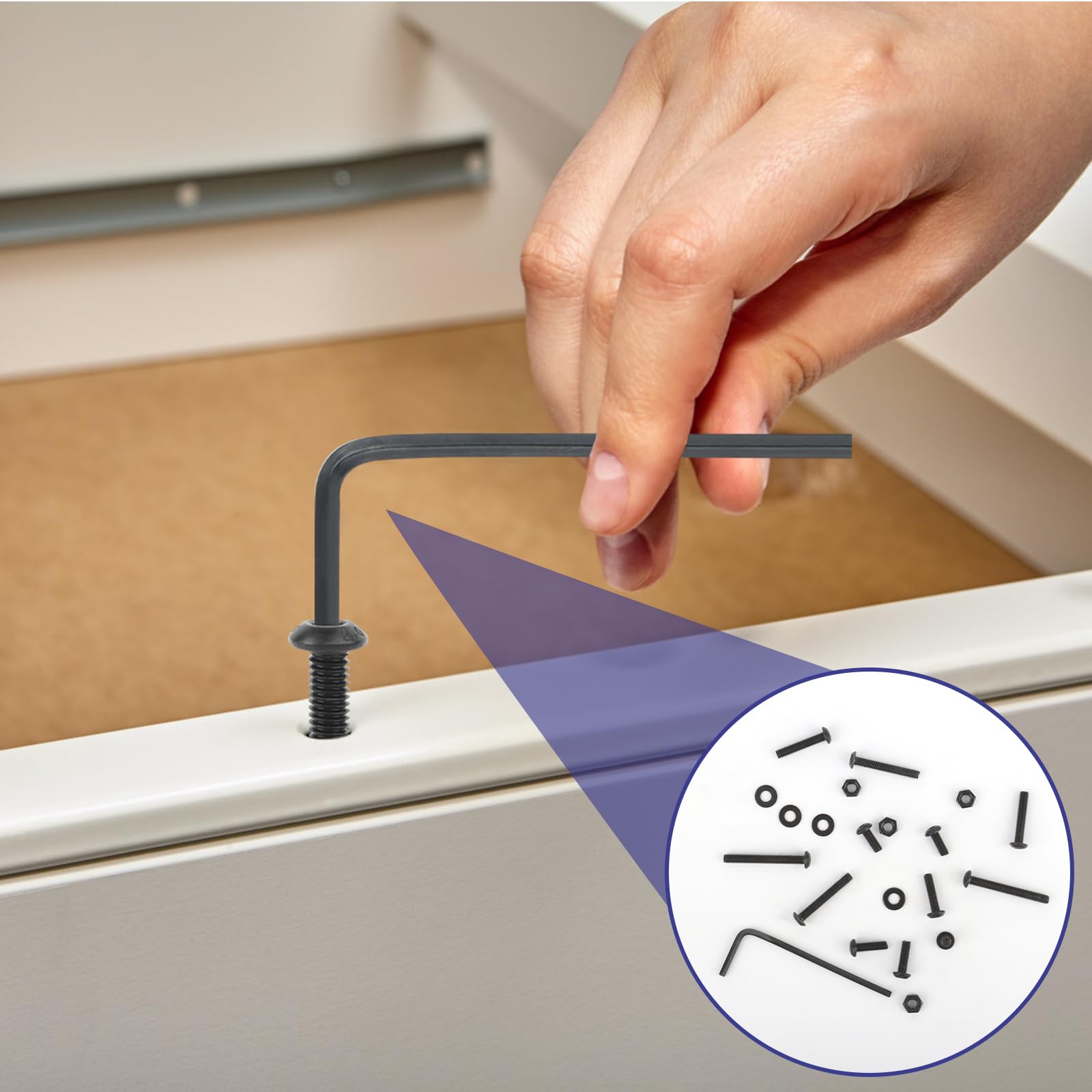 M3 Schrauben Set 690 Teile - Mit Muttern, Unterlegscheiben & Schraubenschlüssel