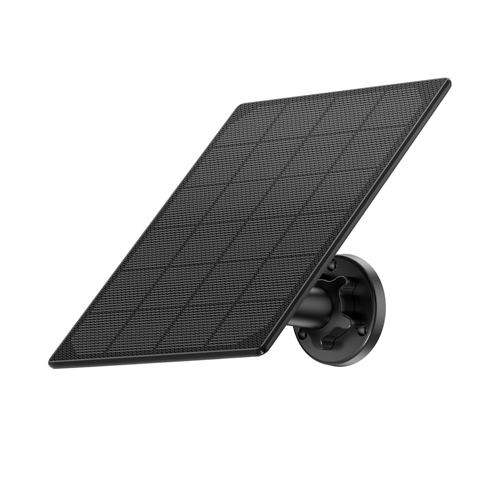 ctronics Solarpanel für Outdoor-Überwachungskameras, 2-in-1-Anschluss mit Typ-C-Konverter zum Kombinieren von 2 Solarpanels (für 690-4MPSA und mehr Überwachungskameras mit Typ-C-Anschluss)