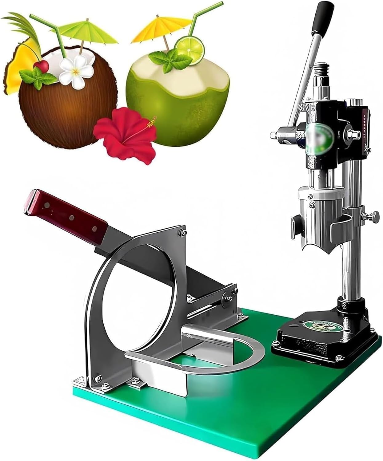 Manual Coconut Hole Opener - Stainless Steel Coconut Opener for Fresh Young Coconuts - 1 or 3 Handles Available(1handle)