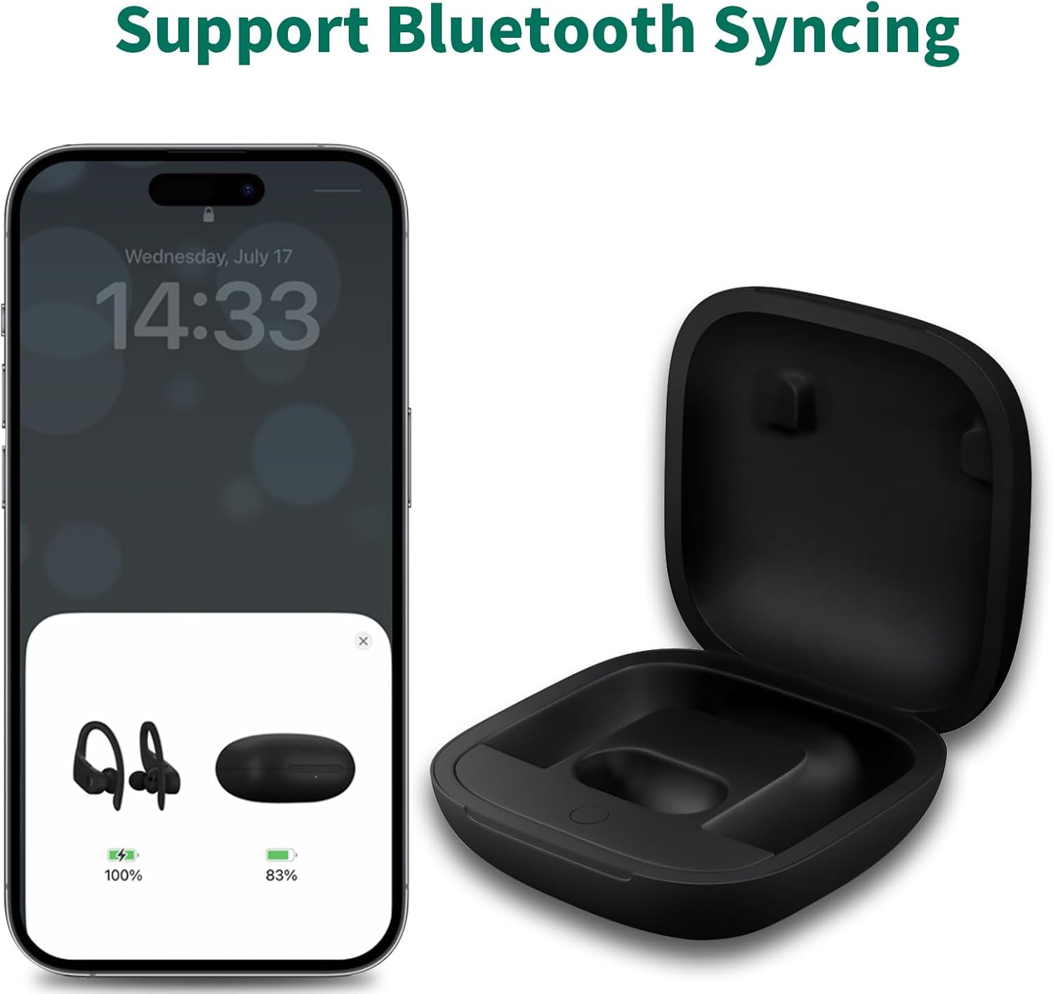 Charging Case Replacement Compatible with Powerbeats Pro, Charger Case with Bluetooth Pairing Button & 700mAh Built-in Battery for POWERBEATS PRO - Image 3