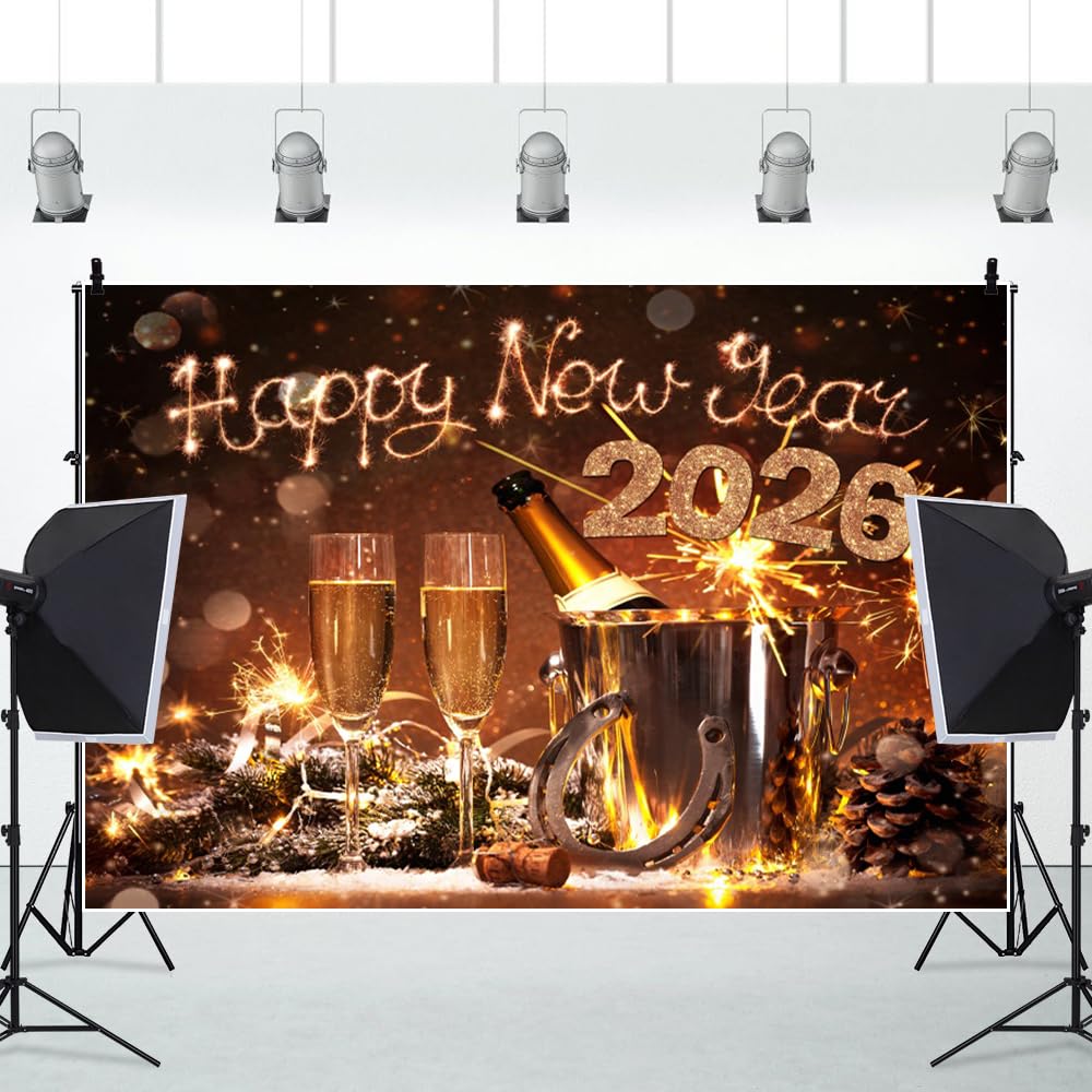 FELICE ANNO NUOVO 2024 Biglietto di auguri di sfondo per la festa di Capodanno | Vettore Premium