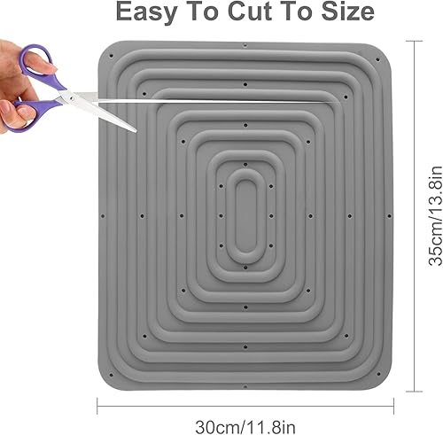Miniatura 3 de Almohadillas anidables de pollo, almohadillas de caja anidable para gallinero, forros de caja nido, lavables y reutilizables, silicona suave, gris,