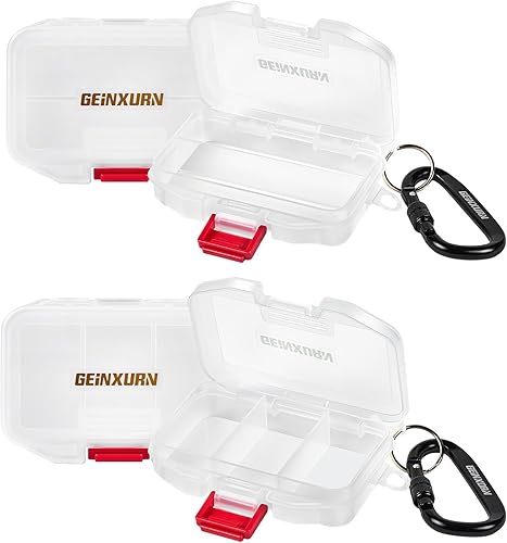 Miniatura 10 de Organizador de Piezas de Almacenamiento Pequeñas, 2 Piezas Caja de Plástico Portátil Roja con Divisores, Almacenamiento de Doble Cara 16