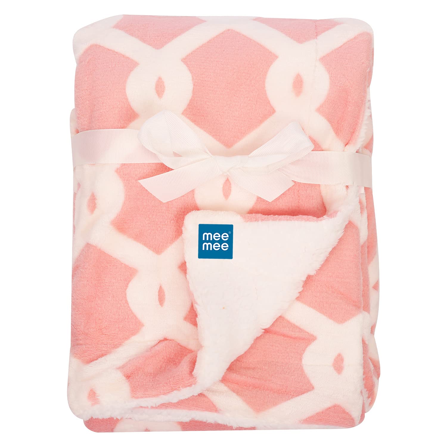 Mee Mee Ultra Soft Plush, Lightweight & Super Comfortable Baby Blankets, Swaddle for Infant & Toddler (Pink)