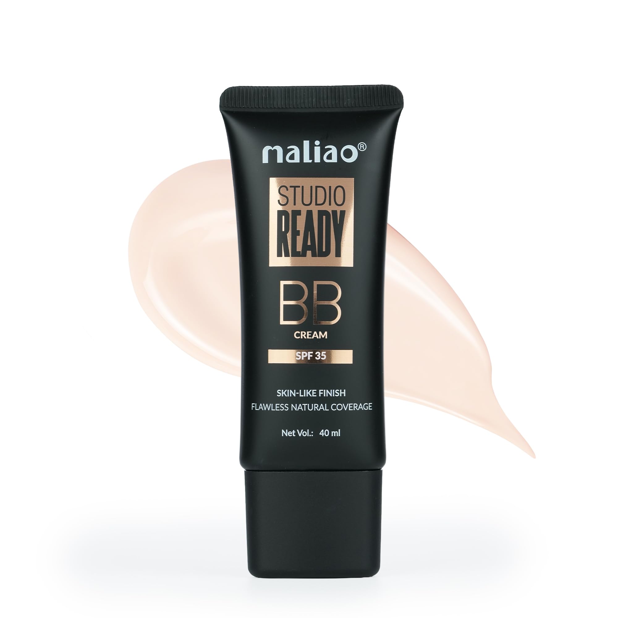 Maliao Camera Ready BB Cream SPF 35 | Full Coverage | Lightweight & Hydrating Formula | Brightening & Even Skin Tone | Oil-Control & Long-Lasting | Ideal for All Skin Types | White Ivory, 30g-image-2
