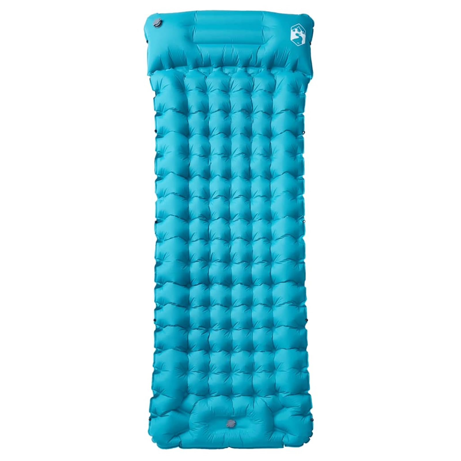 Homgoday Selbstaufblasende Isomatte Campingmatte mit Fußpumpe, 40D Nylon TPU Beschichtung, Blau, 200x75x10,5 cm, 740g, für Camping, Wandern, Reisen, Picknick 4007096