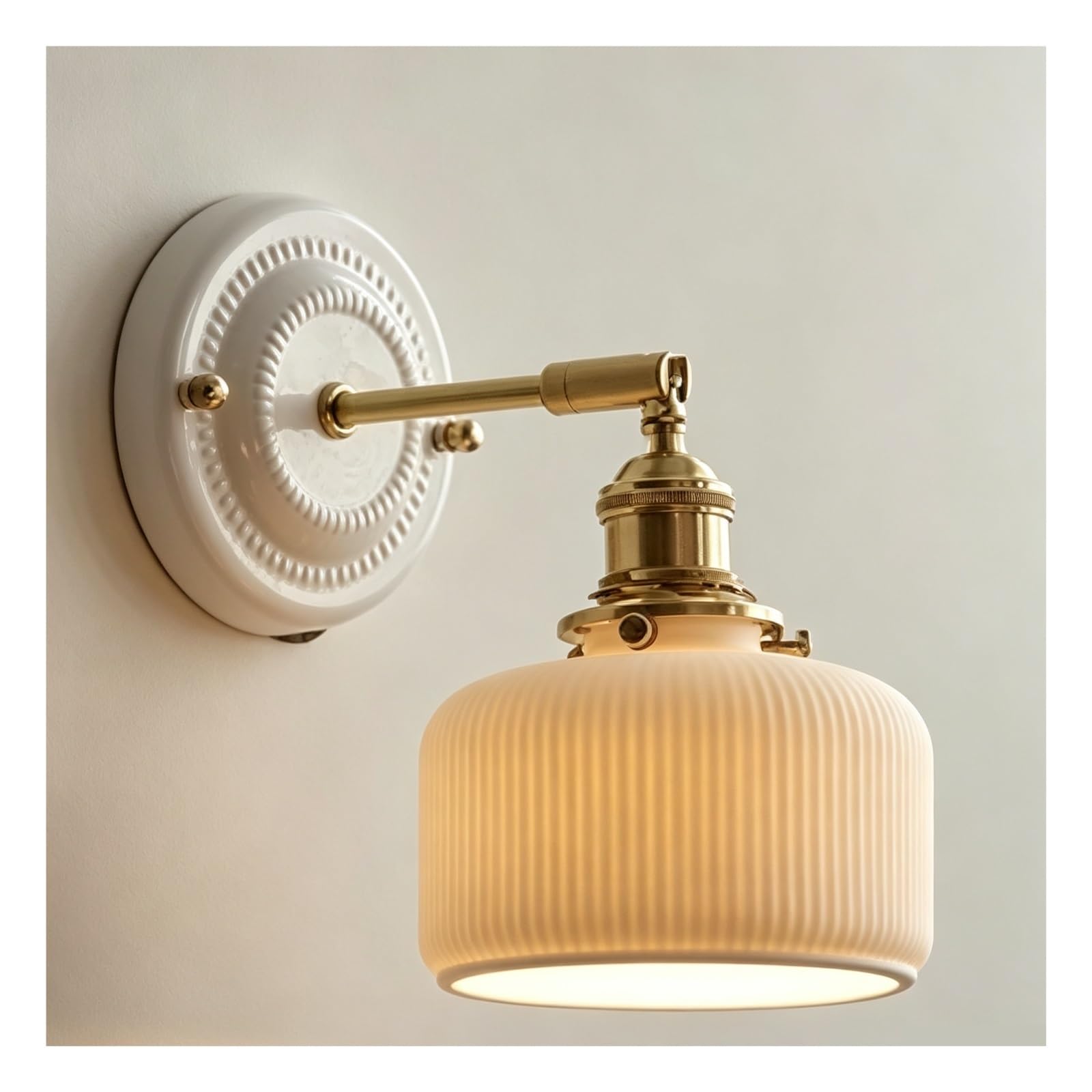 FEITENGDA Single Head Three Tone Wall Sconce Adjustable Wall Light