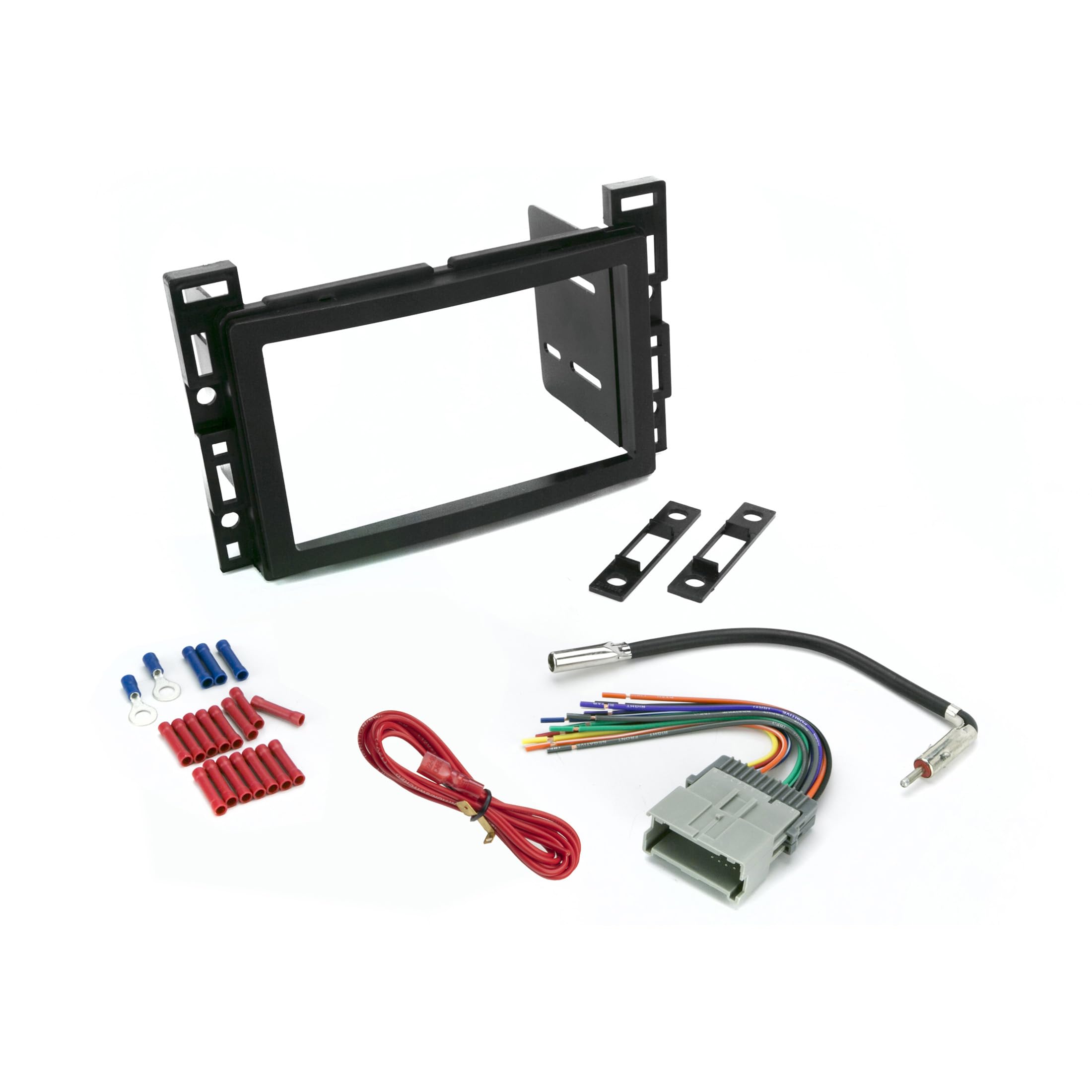 Scosche ICGM11BN Double DIN Complete Basic Installation Kit for Select Non-Amplified 2004-09 Chevrolet and Pontiac Vehicles - GM Stereo Install Kit - See Fit Guide in Images to Verify Your Vehicle
