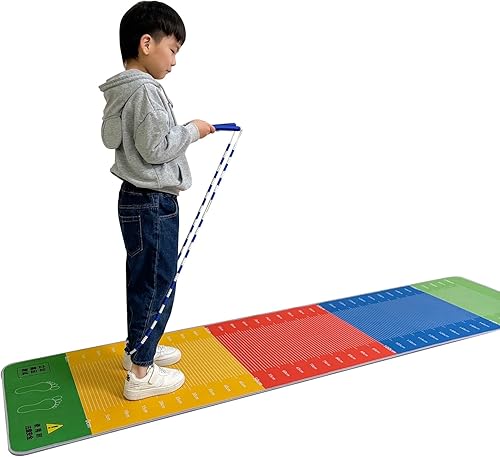 ZIMGOD Tapete de cuerda para saltar largo, multiusos, herramientas de entrenamiento de salto insonorizadas, tapete de suelo para sala de juegos,