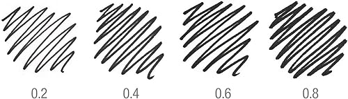 Miniatura 4 de Faber-Castell Ecco Pigment - Cartera con punta de fibra, 4 bolígrafos negros (0.2, 0.4, 0.6 y 0.031 in)