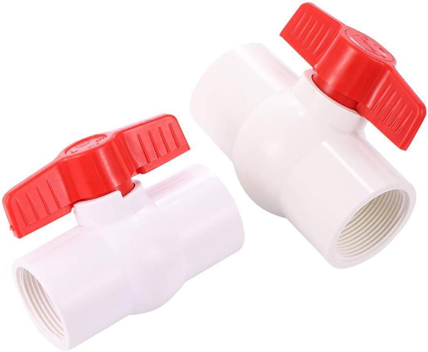 Spray Water Connection Garden Irrigation Female Thread PVC Ball Valve 1/2" 3/4" 1" 1.25"1.5" 2" Thread Greeanhouse Farm Watering Aquarium Drainage Tool