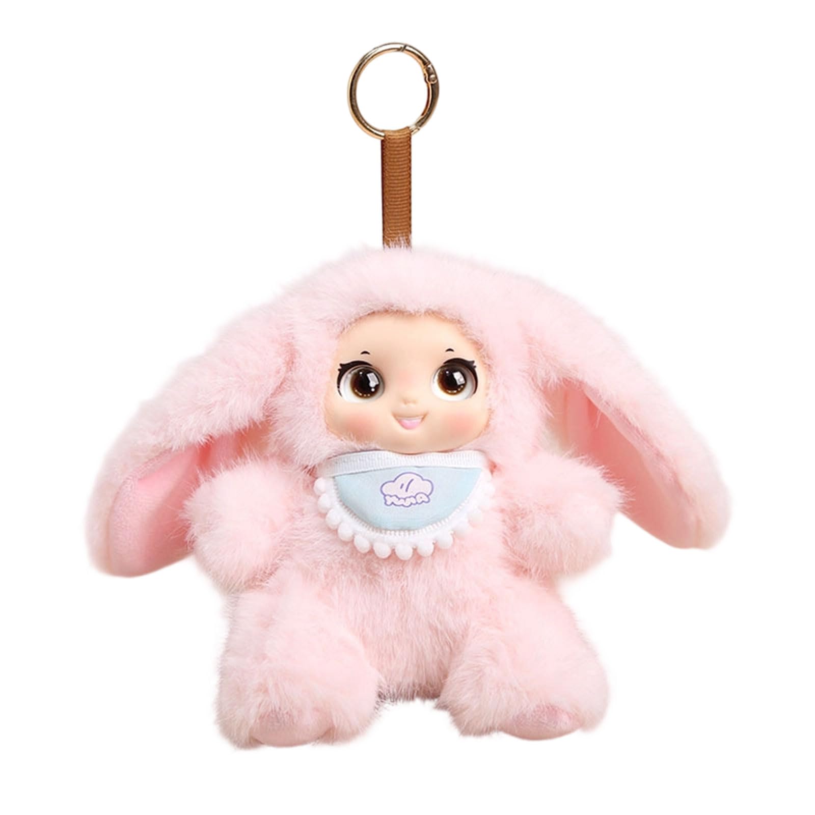 Baodss Soft Plush Sitting Doll Keychain With Silicone PP Cotton Filling For Bags And Backpacks 16cm Lovely Decoration