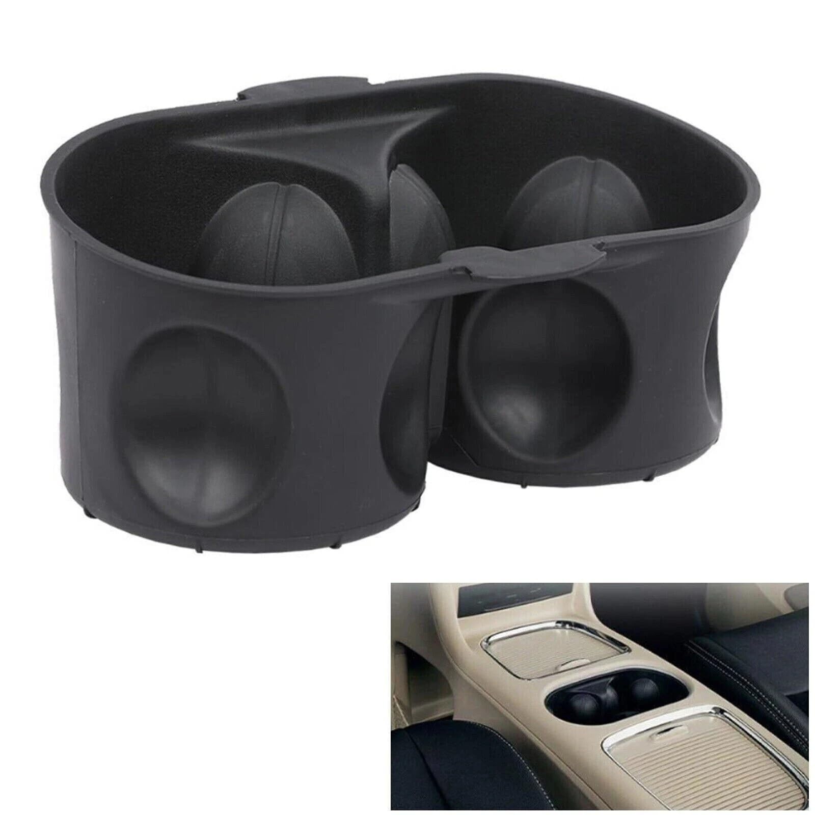 Portabevande Per Auto Custodia Portaoggetti Per Portabicchieri Per Console Centrale Anteriore 1WV70DX9AA Compatibile Con Chrysler Per Town Per Country 2011-2016