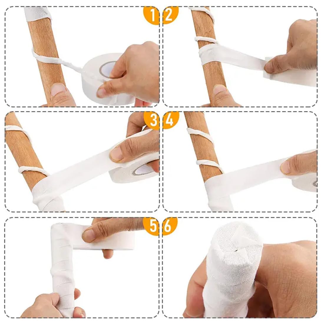 IKOPFLN Cinta de Hockey Cinta de Agarre para Deportes Cinta Adhesiva de Hockey sobre Hielo para Hockey la Raqueta de Tenis la Cuerda de Esquí la Caña de Pescar 25M*2.5cm Incluye 1 Tijera en U