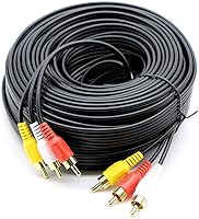 Vista 10 de PASOW Cable de Audio y Vídeo Compuesto de 3 RCA Macho a Macho para DVD (4,57 metros)