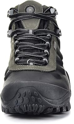 XPETI Men's Highland Leather Waterproof Walking Hiking Boots