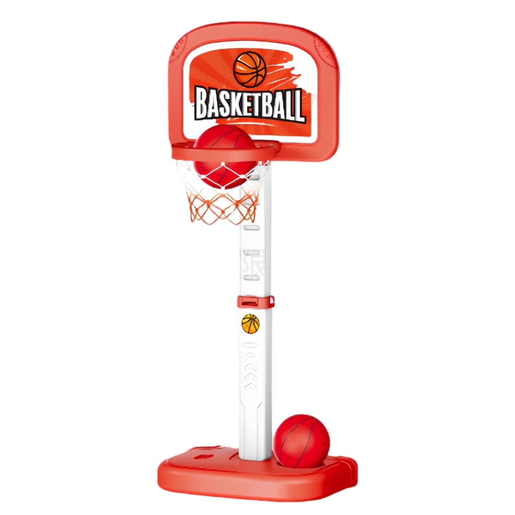Pool-Basketballkorb mit Rückwand, 30–63 Zoll höhenverstellbare Pool-Basketballspiele mit 2 Bällen für Schwimmpartys