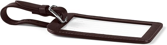 Brown Leatherology Standard Luggage Tag - Full Grain Leather - Brown