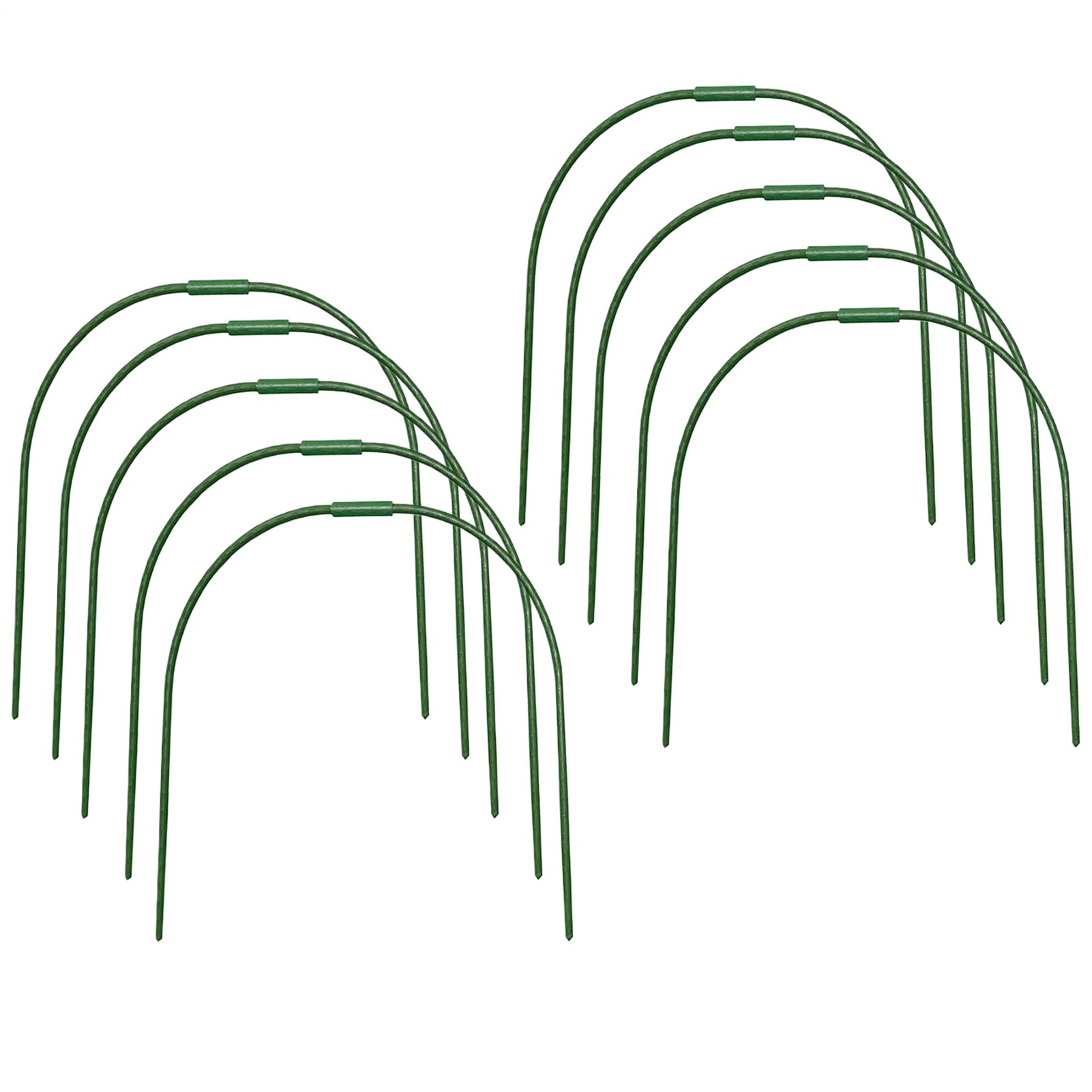 para Parterres Elevados Túneles De Cultivo para Huertos | 10 Piezas Soportes para Cuidado de Plantas Germinación Protección contra Heladas Interior Exterior Endurecimiento de