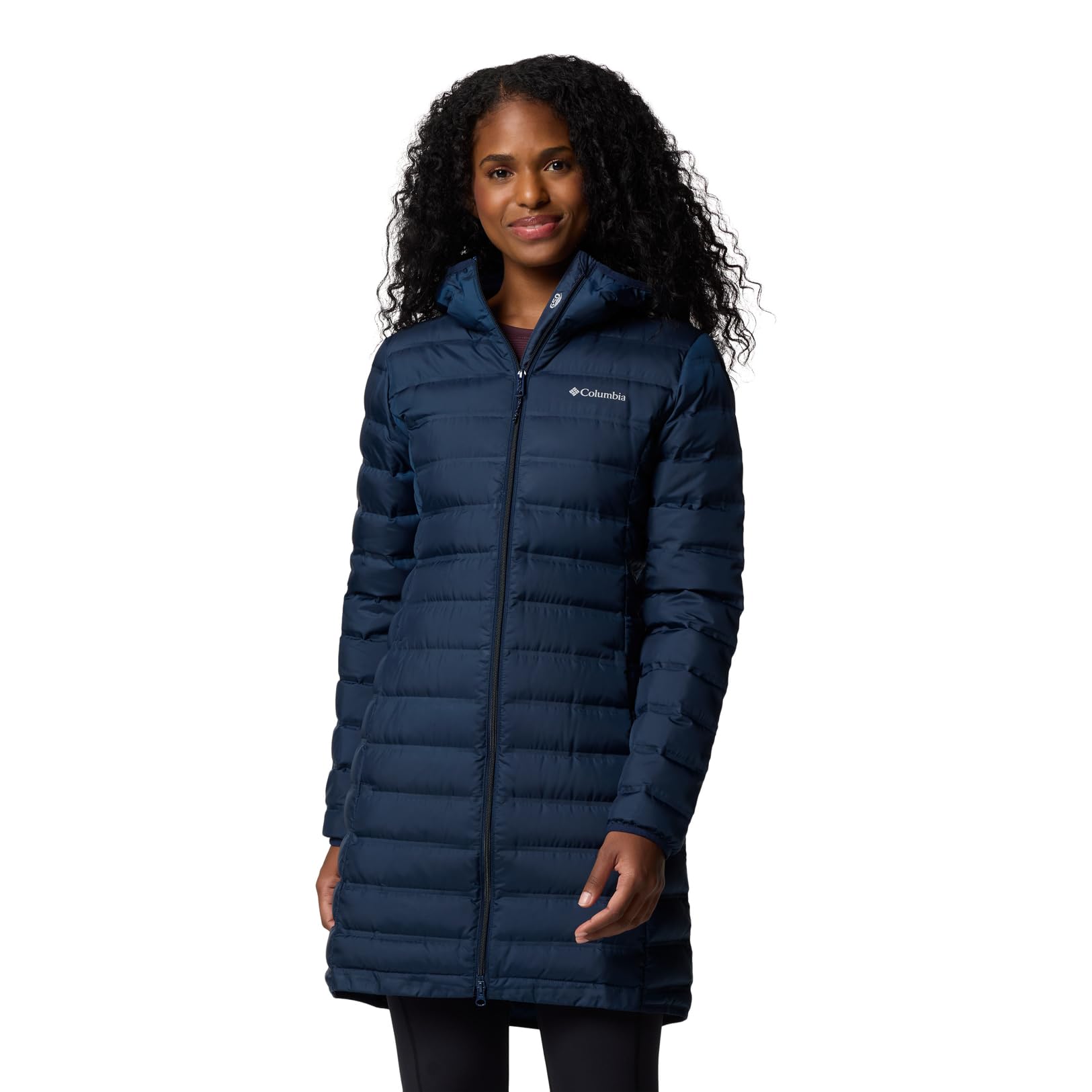 Columbia Lake 22 II Down Long Hooded Jacket – Damenjacke mit 650er Daunenfüllkraft