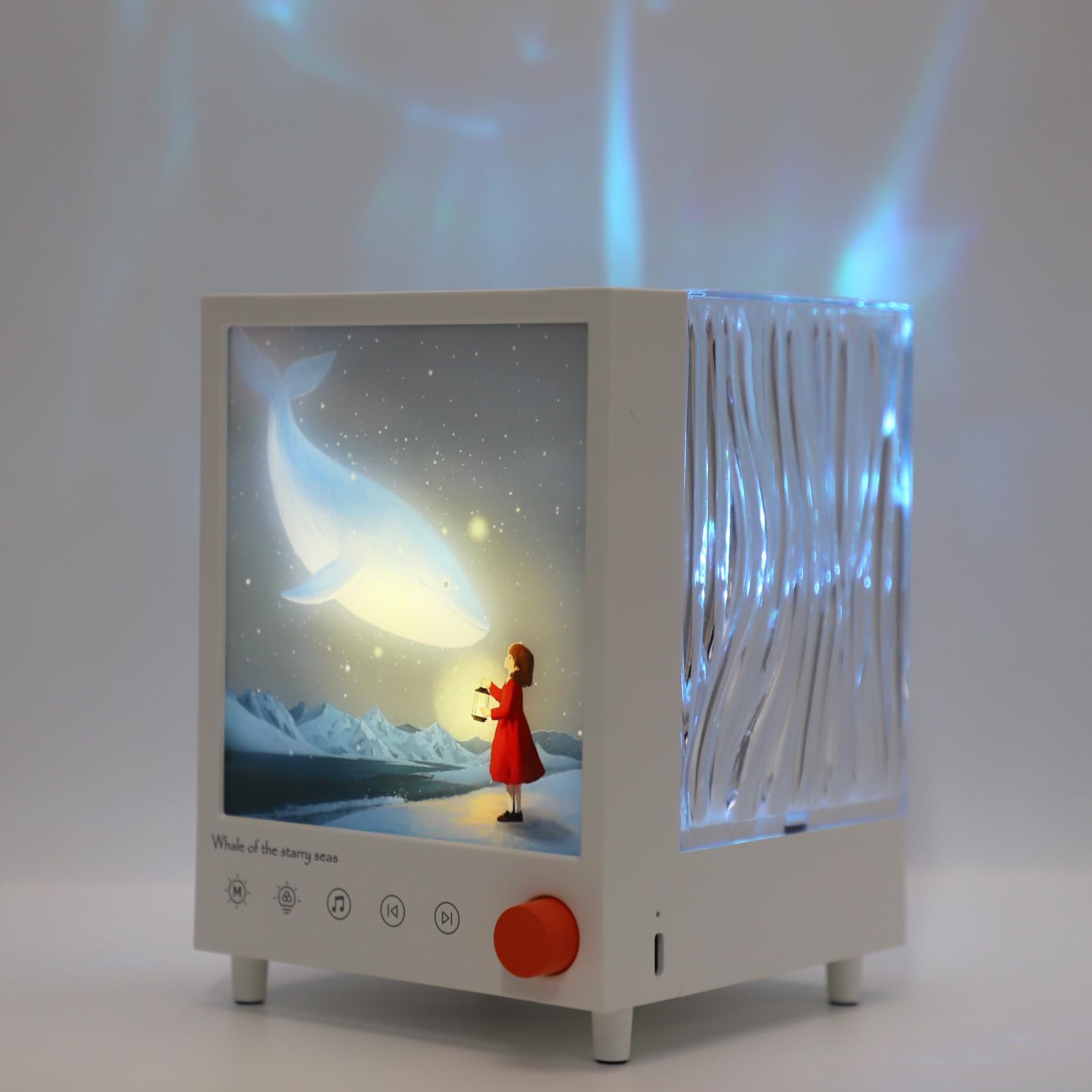 Machine Portative à Bruit Blanc, Haut-parleur Bluetooth, Projecteur de Veilleuse 3 en 1, pour un Environnement de Sommeil de Rêve à la Maison ou au Bureau