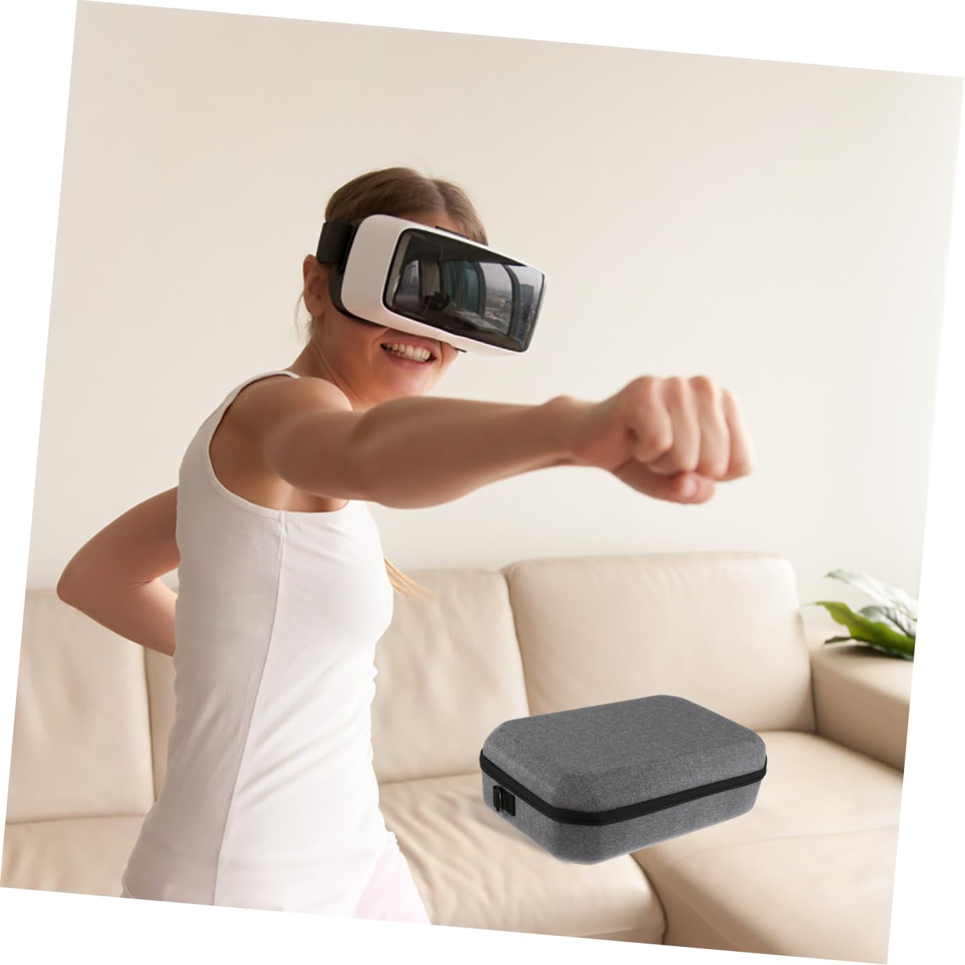 Aufbewahrungstasche Hartschalen-Tragetasche Stoßfest Und Für Perfekter Schutz Für Vr-Headset Und Controller Tragbar Und Langlebig Für