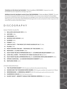 E WINSTON　 SHEET MUSIC COLLECTION George Winston - Piano Sheet Music Collection | 12 Iconic