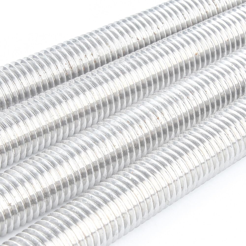 M6 M8 M10 M12 M14 M16 Varillas roscadas de aluminio 6061 Pernos roscados métricos (10,M12 x 200 mm)