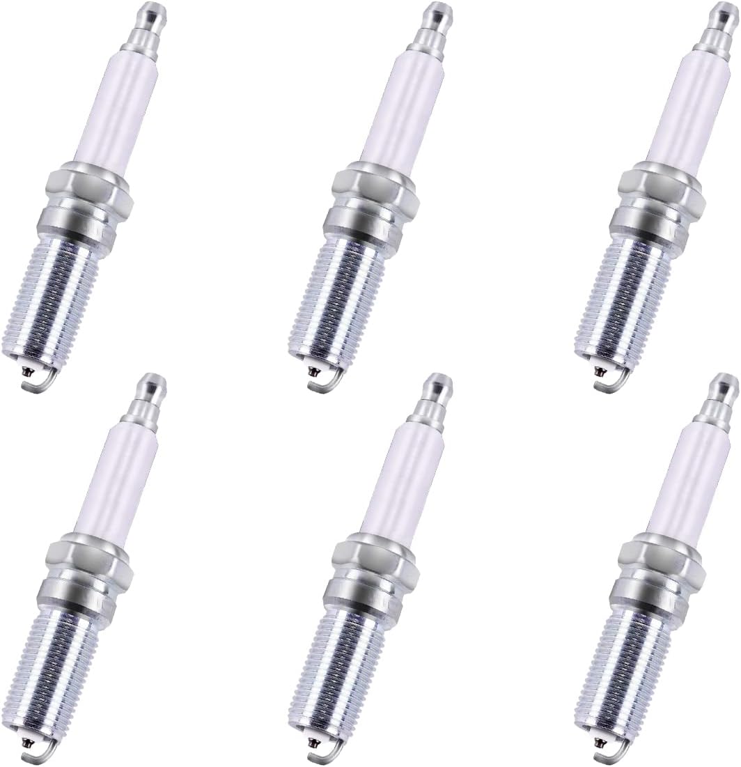 MAS Set of 6 Ignition Coils Pack&Platinum Spark Plugs Compatible with Saturn Outlook Buick Enclave Chevrolet Caprice Traverse Cadillac CTS SRX GMC Replacement for UF569 ‎C1555 5C1612