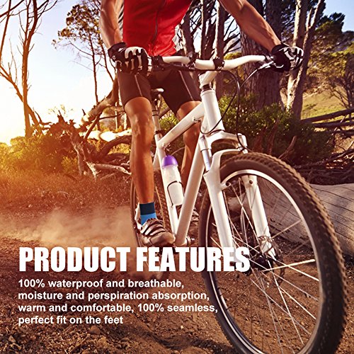 Image of RANDY SUN Waterproof Breathable Socks, [SGS Certified] Unisex Skiing Trekking Hiking Wading Trail Socks