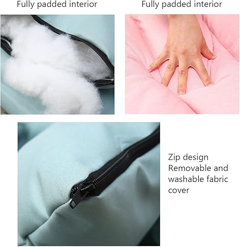 Miniatura 7 de Silla de brazo de piso con soporte de espalda, cuello, lumbar y piernas, ajuste de 3 secciones, sillas reclinables para dormitorio, silla de juego