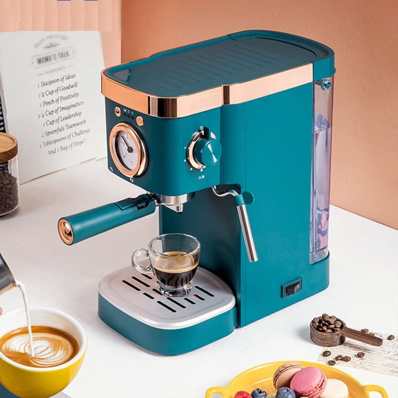 koffiezetapparaat, semi-automatische stoom melkopschuimer, huishoudelijke mini stoom fancy melkopschuimer 1.2L watertank; - Image 3