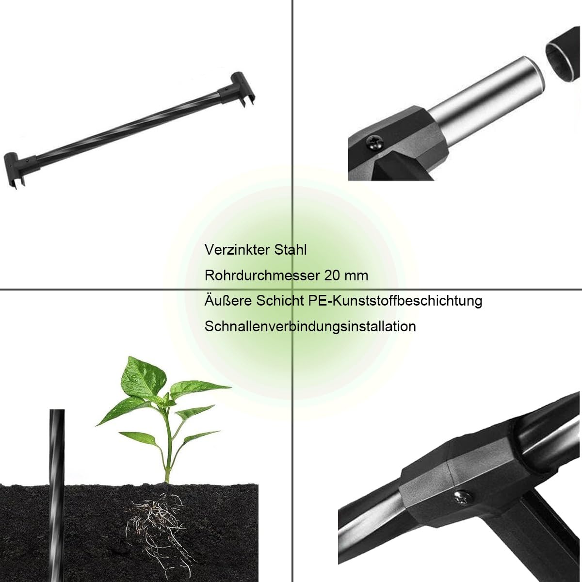 Robusto arco da giardino in metallo bianco, 150 x 320 cm di larghezza, resistente alle intemperie per piante rampicanti, supporto per rose, pergola ad arco decorativo per esterni (larghezza 180 cm x