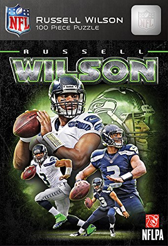 MasterPieces NFL Seattle Seahawks Jigsaw Puzzle, Russell Wilson, 100 Pieces