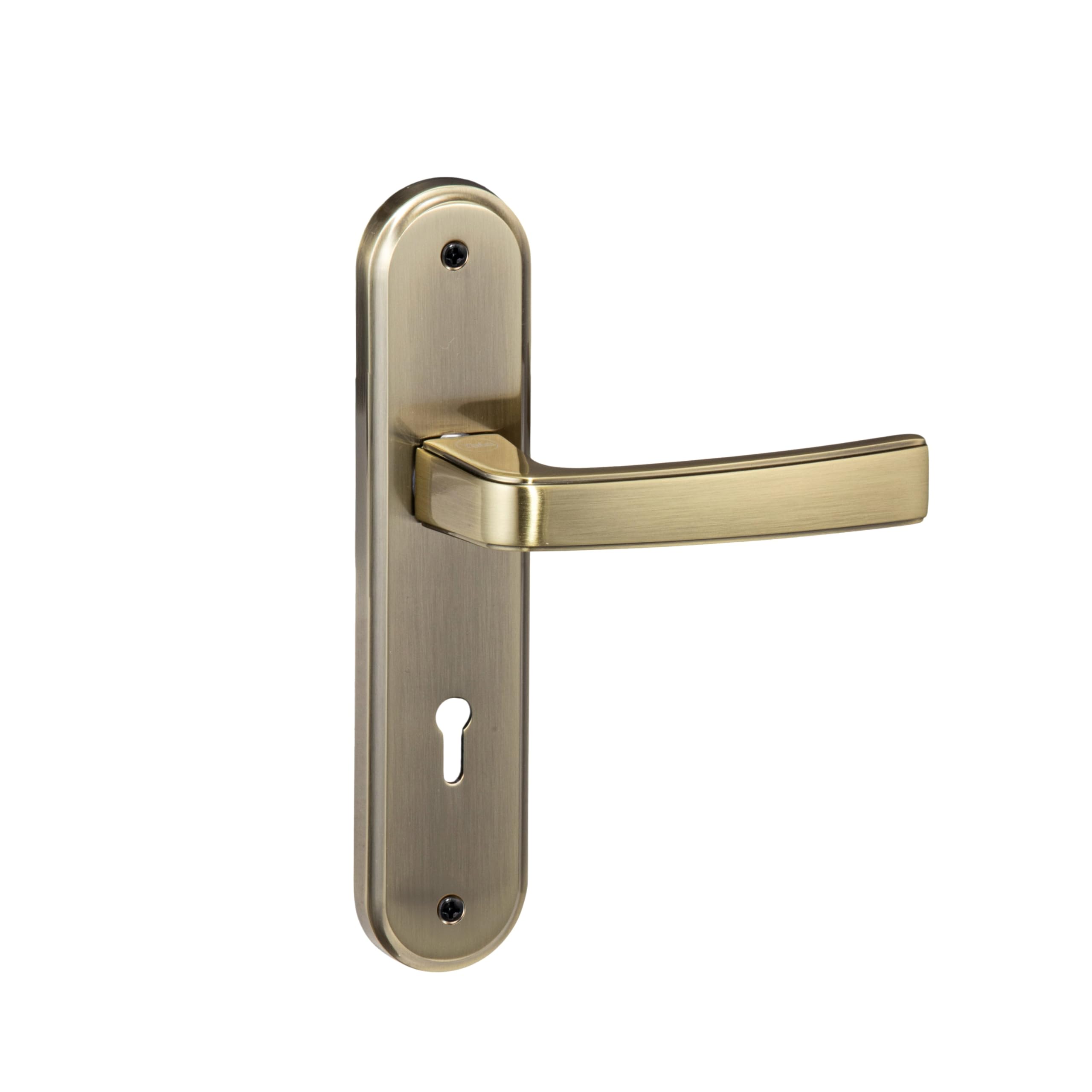 Yale YECM-415-6L-AB Mortise Door Lock for Bedroom/Home/Office/Hotel Suitable for Left/Right Handed Doors | Handle Set with Plate - Six Lever, 3 Keys and Lock Body (Antique Brass)-image-4