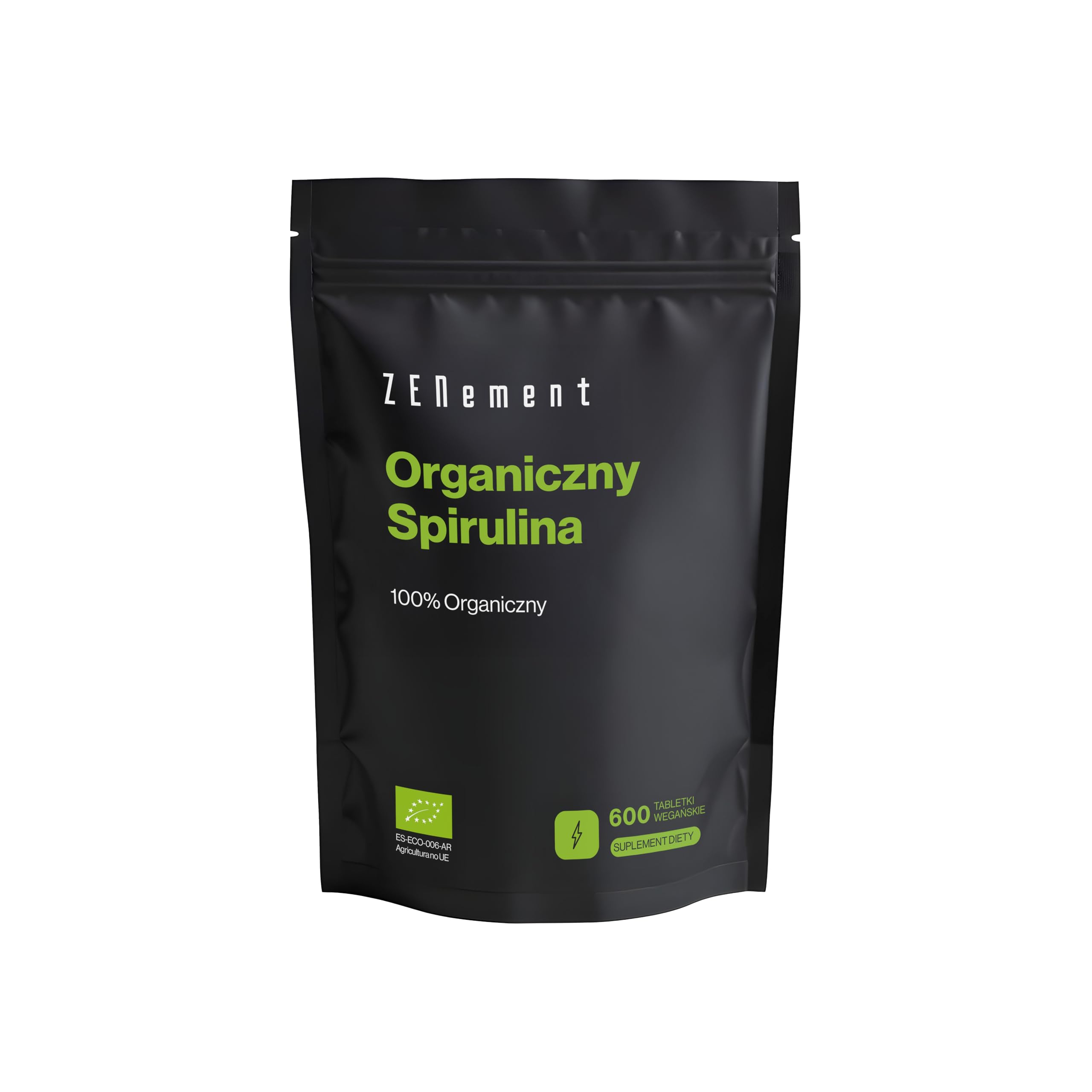 600 Tabletek Spiruliny Organicznej – 100% Czyste Algi o Wysokiej Czystości – 3000 mg na Dawkę – Sycąca i Detox – Bogata w Białko Roślinne – Bez Dodatków i Alergenów