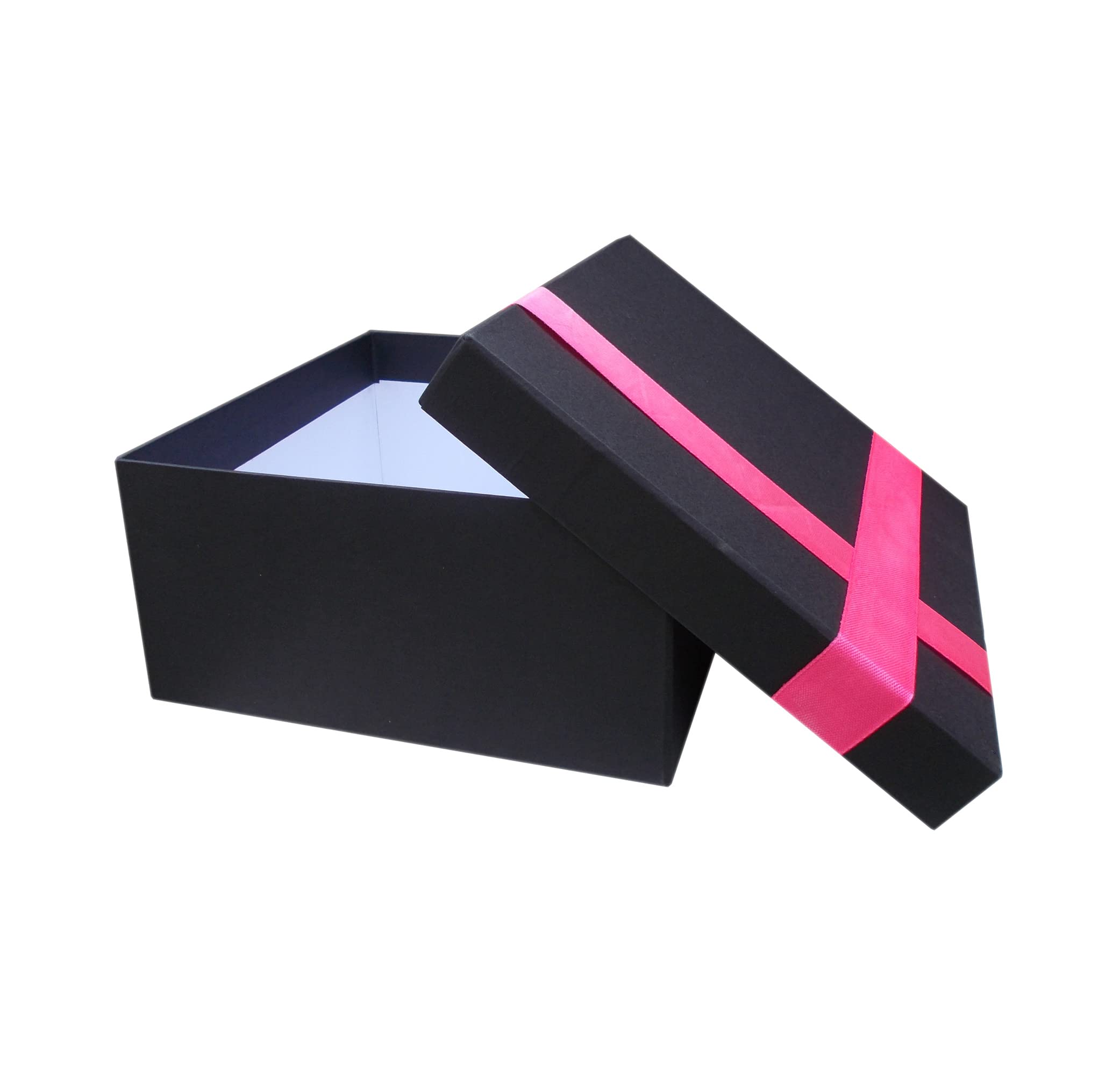 KRYPMAX Empty Multipurpose Gift Box for Her/him with Pink Ribbon Lid, Black (19 x 19 x 9 cm, ‎PCN-013-005-large) (B0B2PV7W7R) Amazon Price History, Amazon Price Tracker