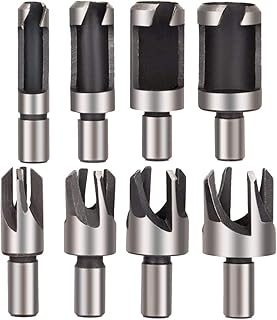 Szliyands 8pcs Wood Plug Cutter Drill Bit Set...,