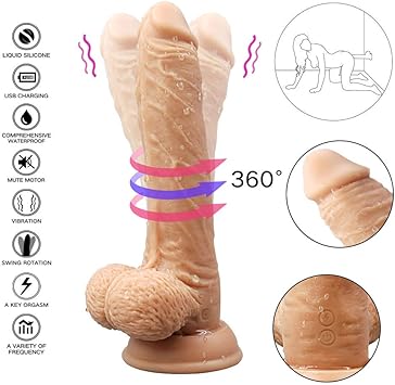Consolador vibrador de Silicona Liquida, Consolador Vibrante ...