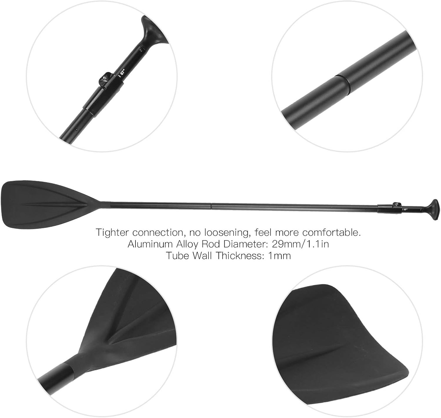 Adjustable Paddle Board Kayak Detachable Surfboard Canoe Accessories for Boating and Water Sports