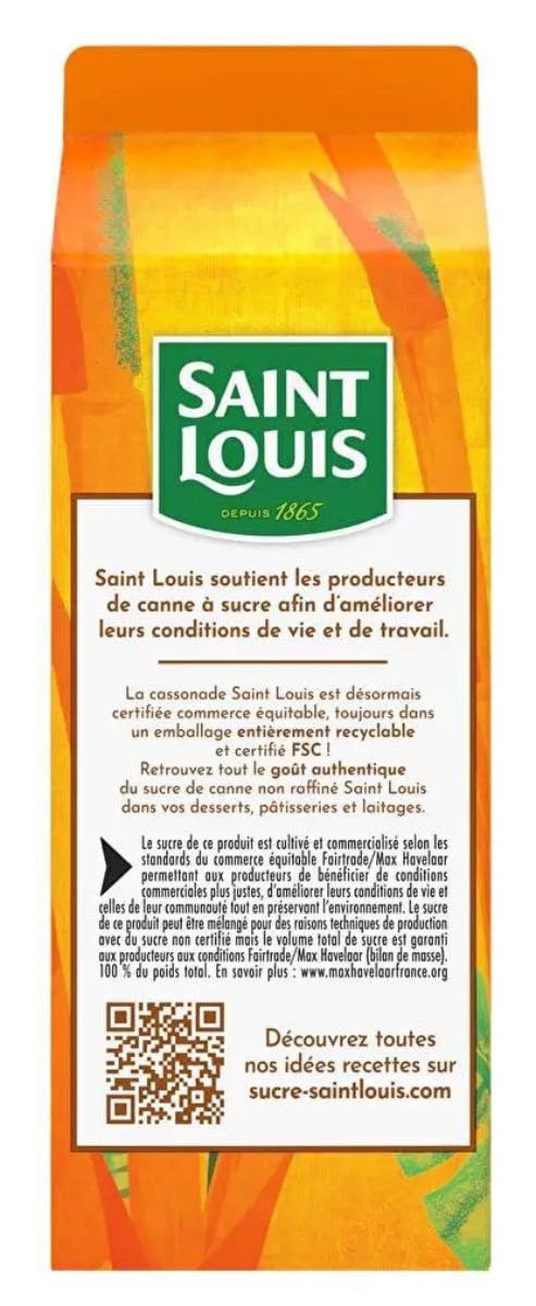 Cassonade Pack Bouchon Précision Saint Louis 650g/Boite - Offres de 1, 2, 3 et 4 Boite - Livraison Gratuite France (2 Boites)