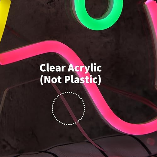 Miniatura 3 de MOLCOVEX Letrero de neón para controlador de juego, letrero de neón para decoración de habitación de jugadores, letrero LED de neón hecho a mano